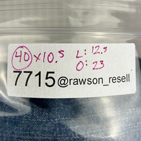 Wrangler‎ Carpenter Baggy Jean Shorts Sz 40 Light Wash Work Wear Jorts Skate Y2K - Picture 7 of 7